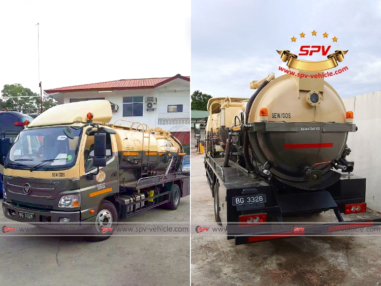 Sewer Vaccum Jetting Truck FOTON - Color Repaint Sewer Vaccum Jetting Truck FOTON - Color Repaint